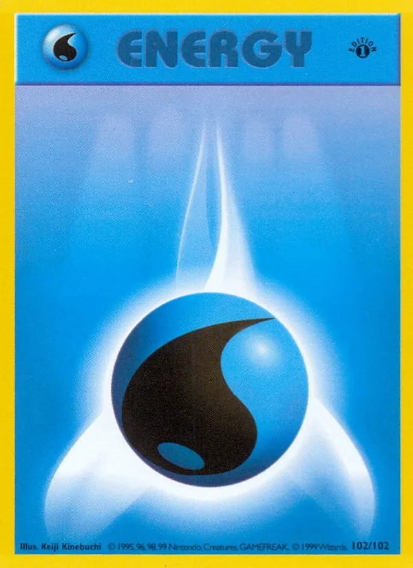 Water Energy Pokemon card