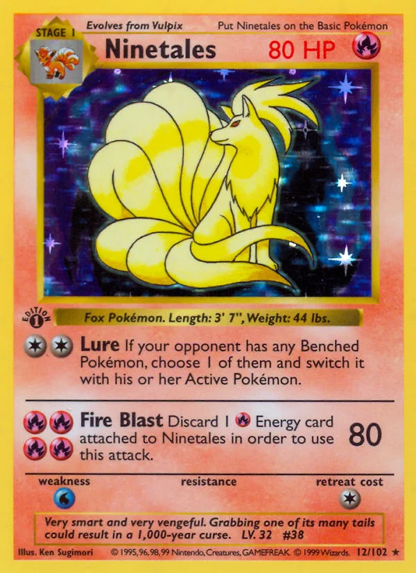 Ninetales Pokemon card