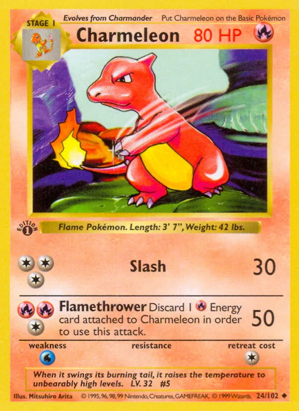 Charmeleon Pokemon card