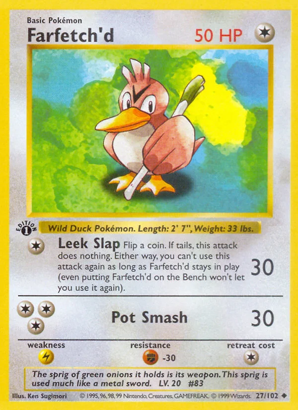Farfetch'd Pokemon card