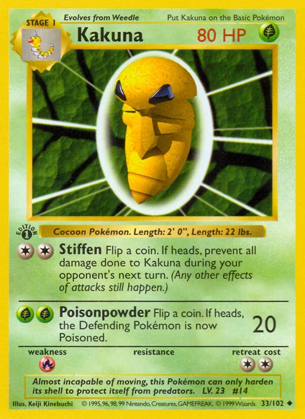 Kakuna Pokemon card