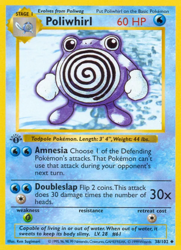 Poliwhirl Pokemon card
