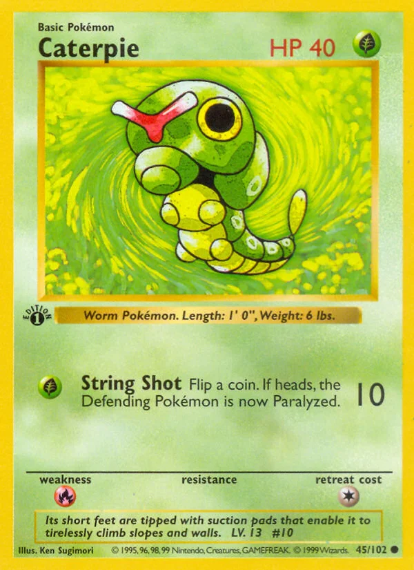 Caterpie Pokemon card