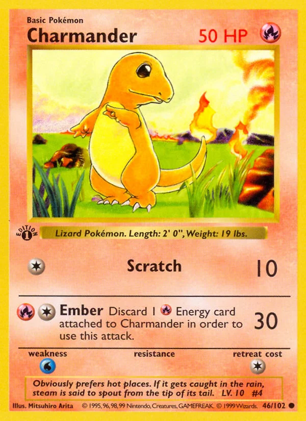 Charmander Pokemon card