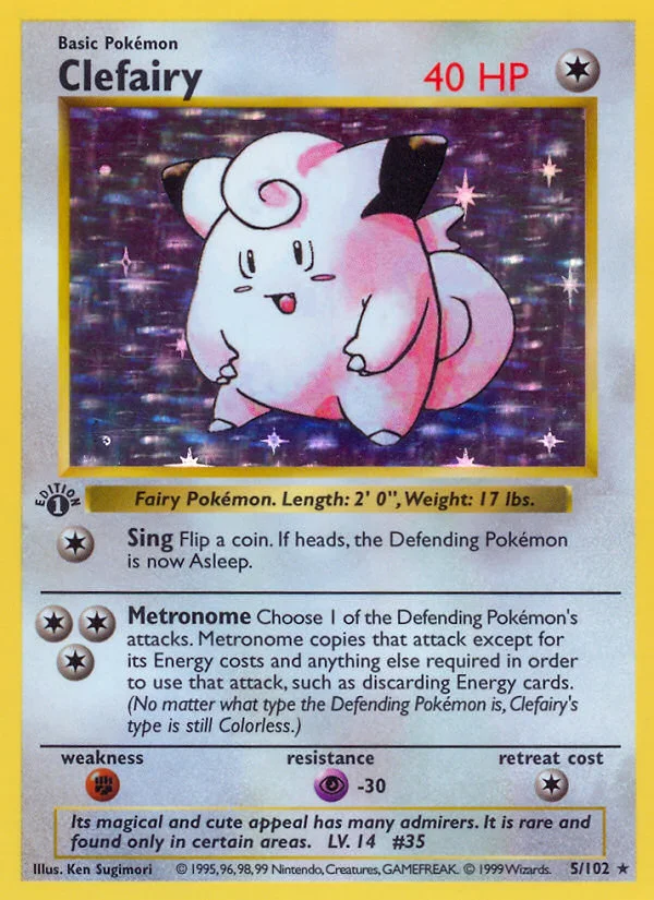 Clefairy Pokemon card