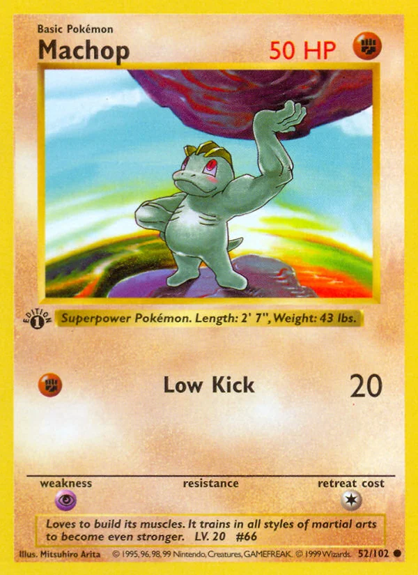 Machop Pokemon card
