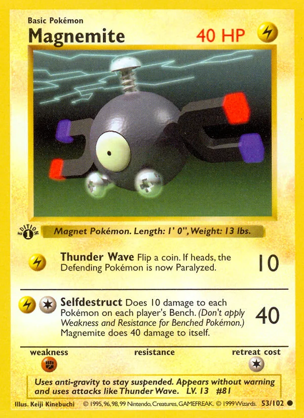 Magnemite Pokemon card
