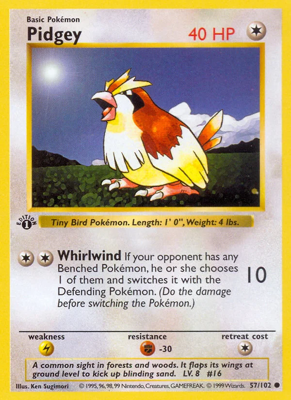 Pidgey Pokemon card