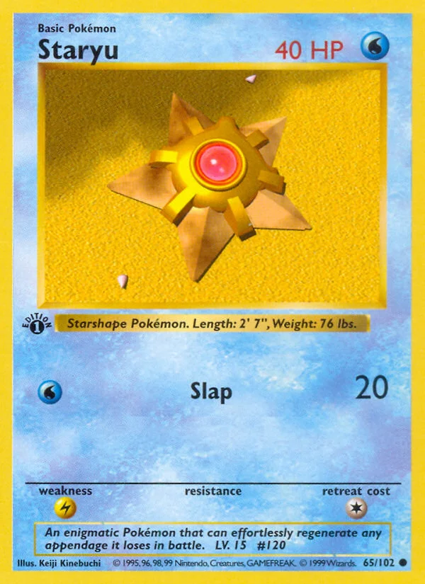 Staryu Pokemon card
