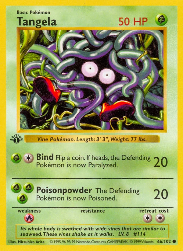 Tangela Pokemon card