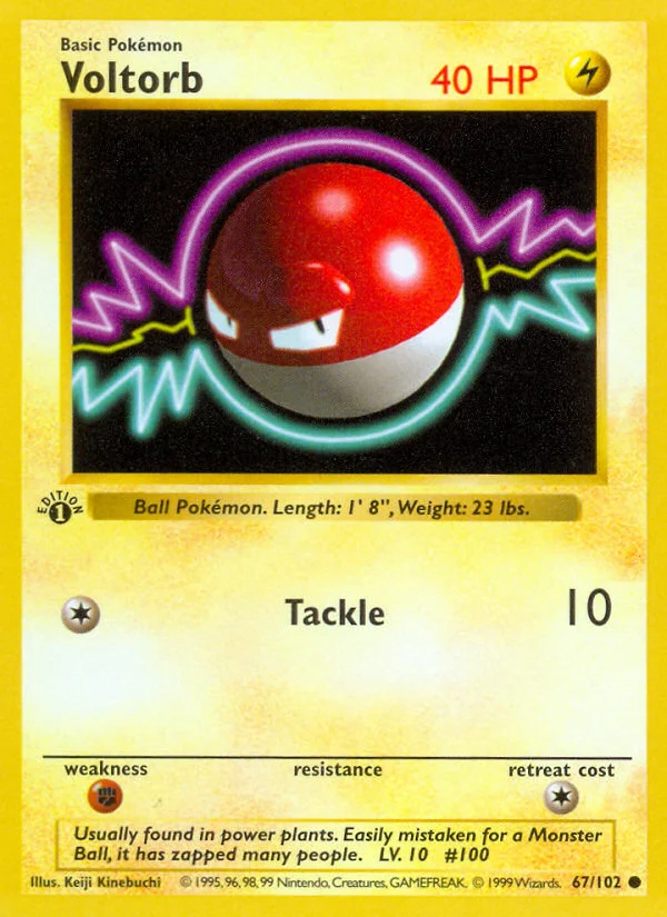 Voltorb Pokemon card