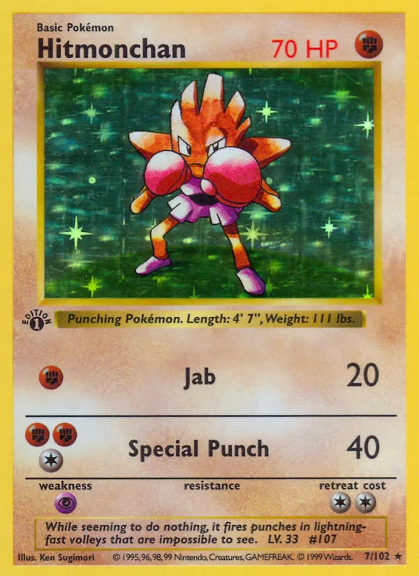 Hitmonchan Pokemon card