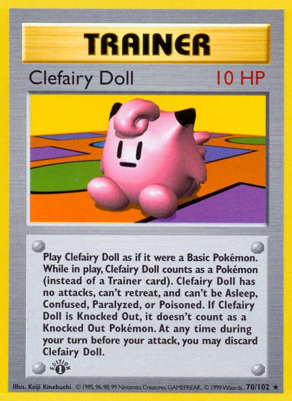 Clefairy Doll Pokemon card