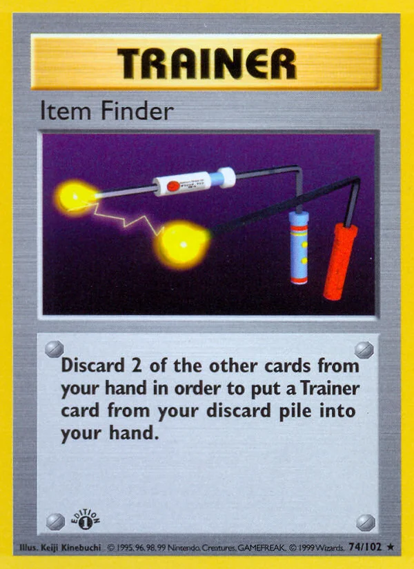 Item Finder Pokemon card
