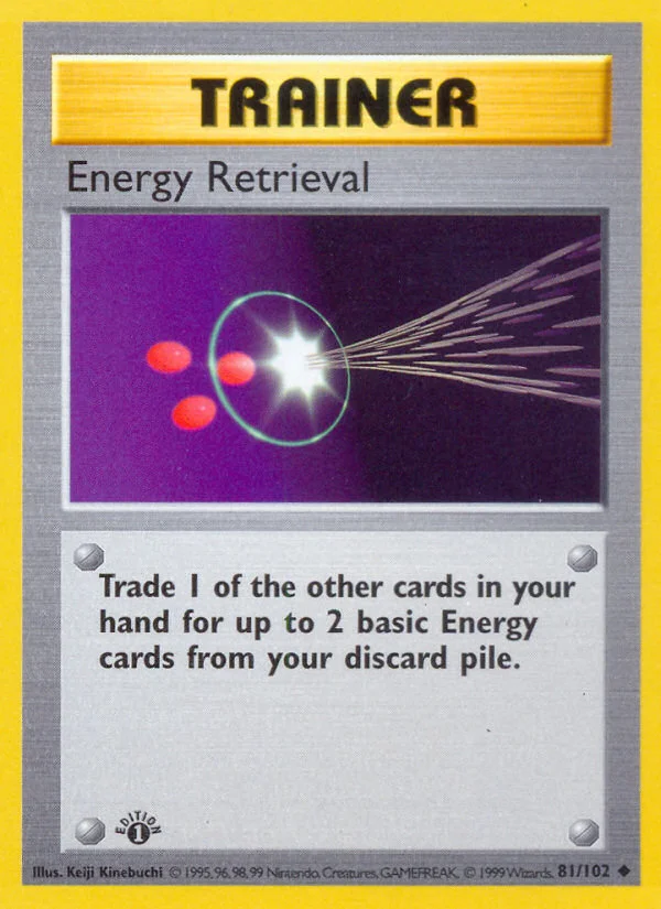 Energy Retrieval Pokemon card