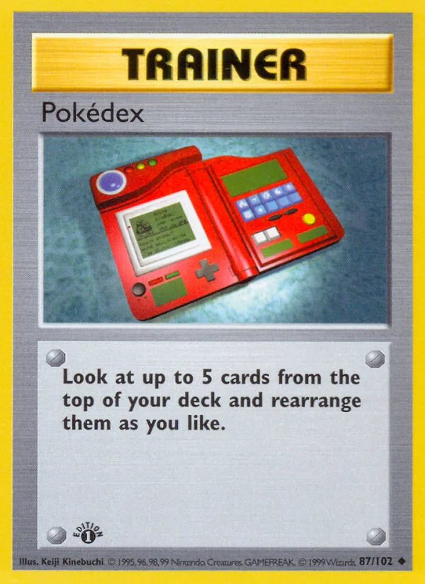 Pokédex Pokemon card