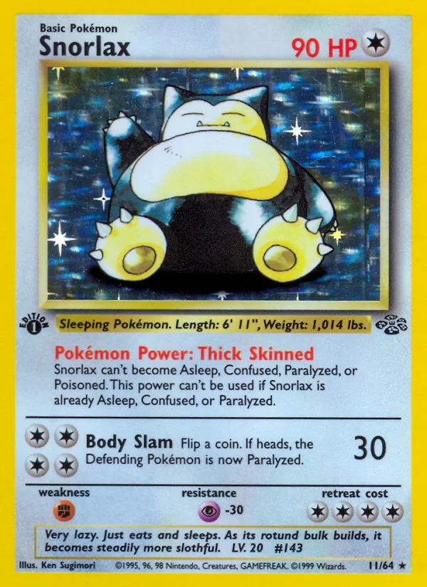 Snorlax Pokemon card