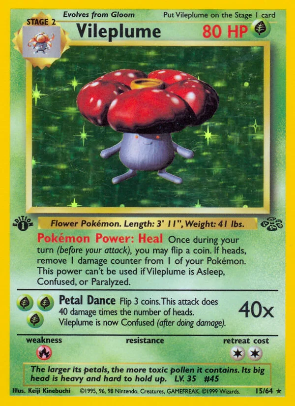 Vileplume Pokemon card