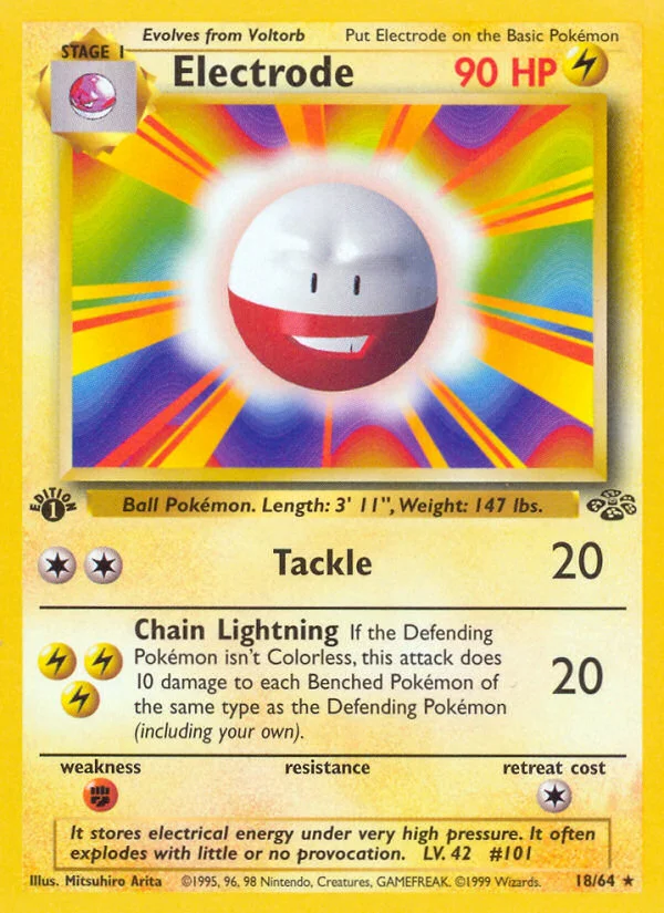 Electrode Pokemon card