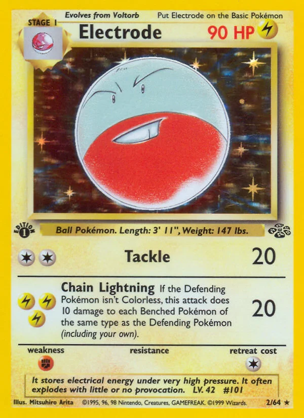Electrode Pokemon card
