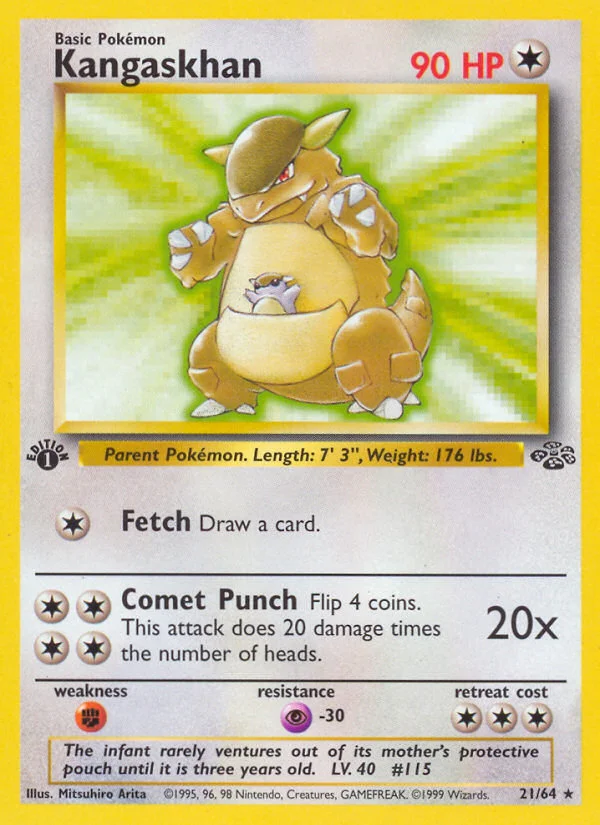 Kangaskhan Pokemon card