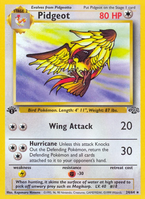 Pidgeot Pokemon card