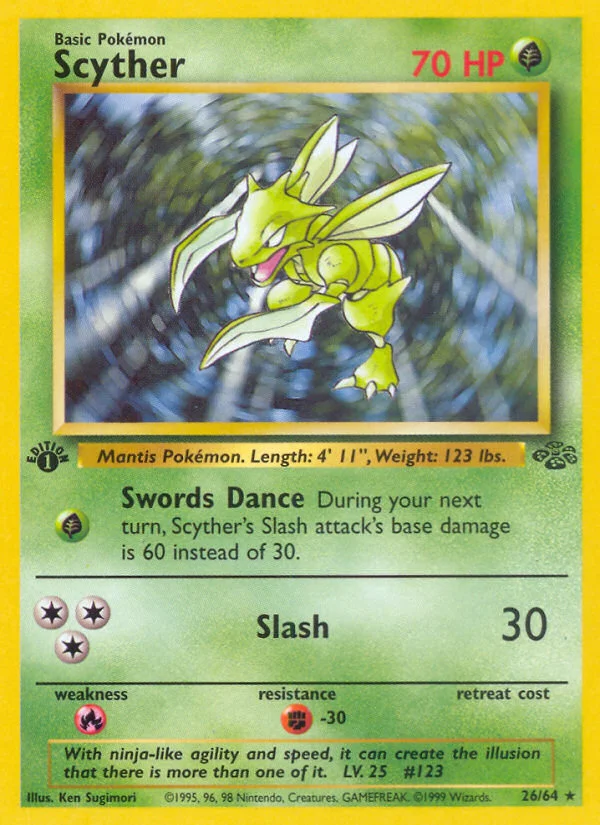 Scyther Pokemon card
