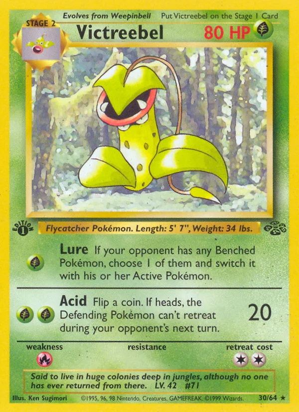 Victreebel Pokemon card