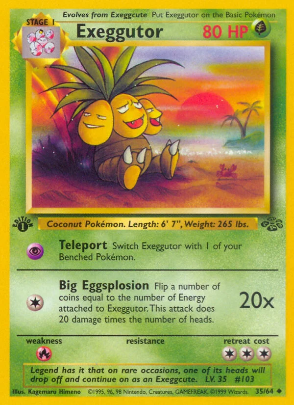 Exeggutor Pokemon card