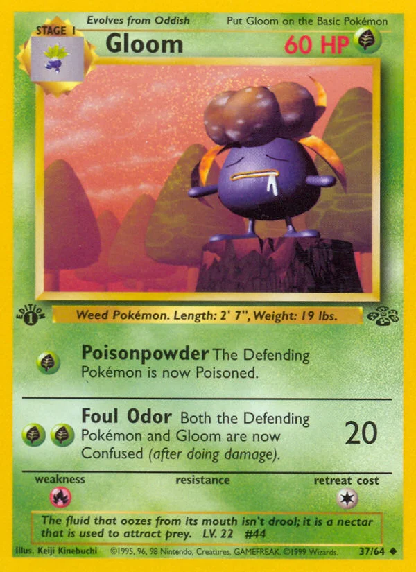 Gloom Pokemon card