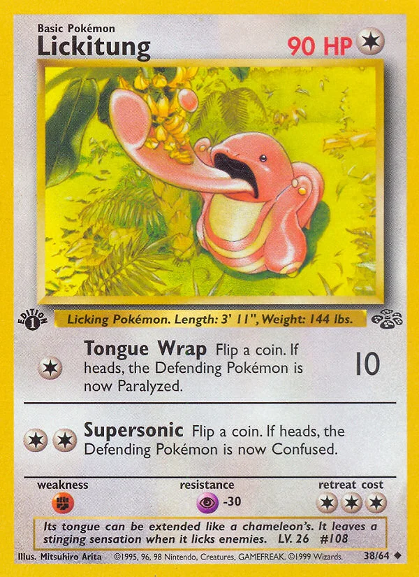 Lickitung Pokemon card