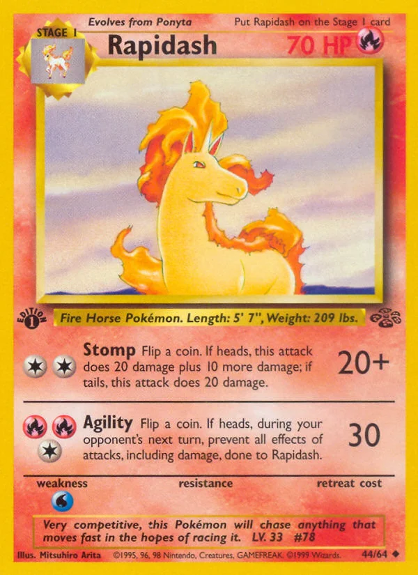 Rapidash Pokemon card
