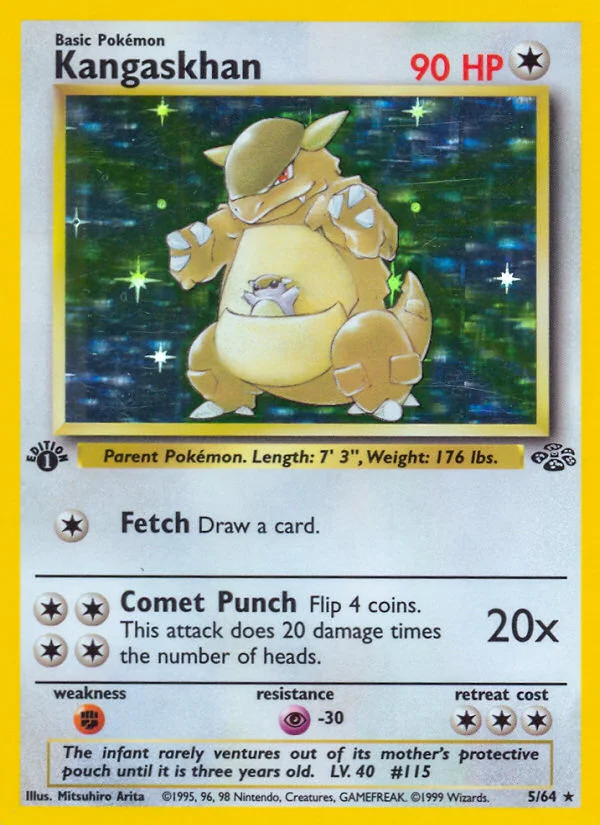 Kangaskhan Pokemon card