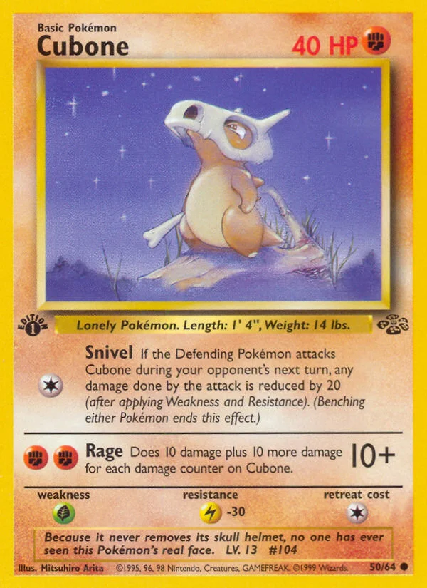 Cubone Pokemon card