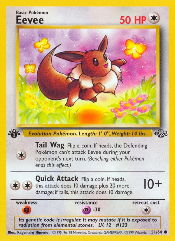 Eevee Pokemon card