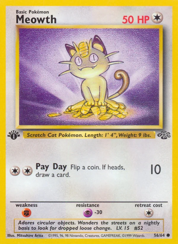 Meowth Pokemon card