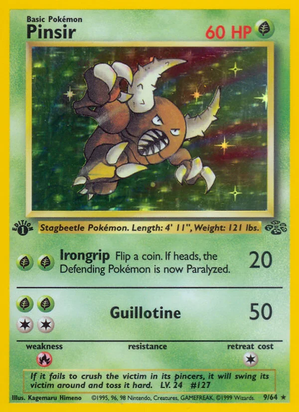 Pinsir Pokemon card