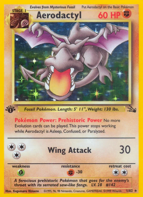 Aerodactyl Pokemon card