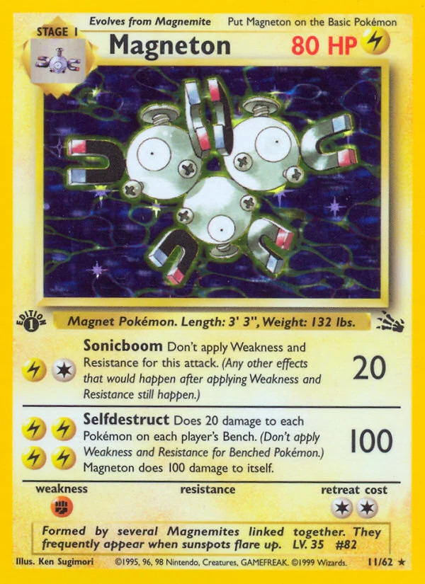 Magneton Pokemon card