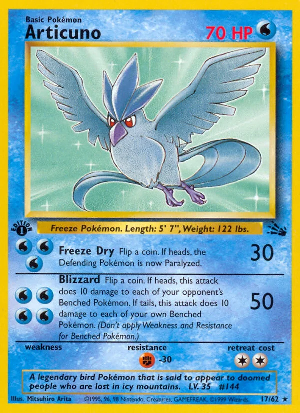 Articuno Pokemon card