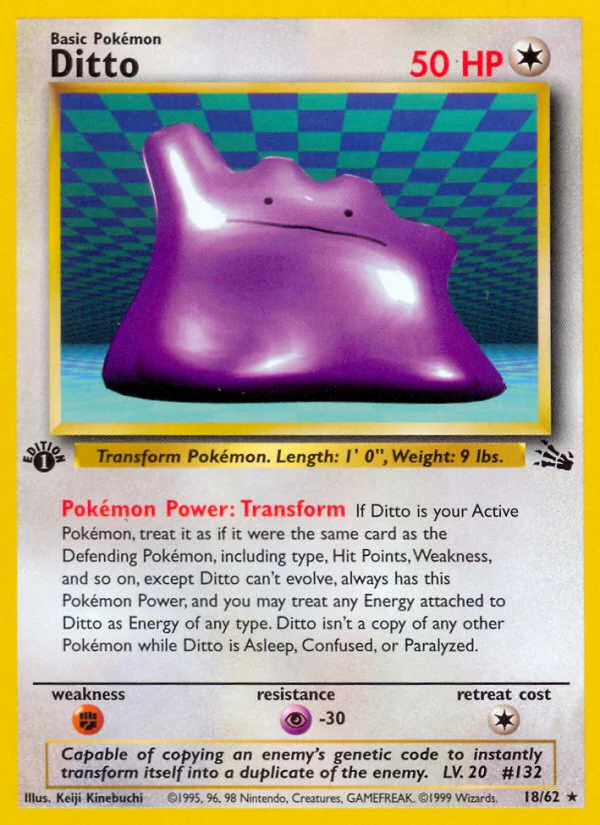 Ditto Pokemon card