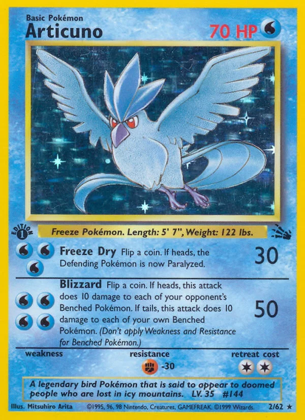 Articuno Pokemon card
