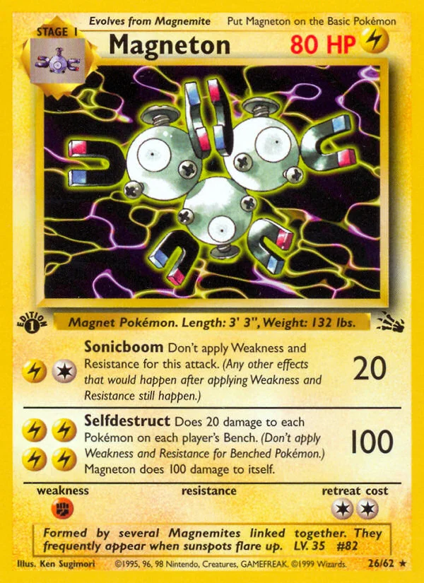 Magneton Pokemon card