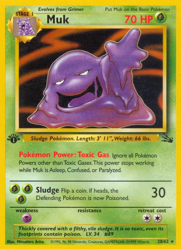 Muk Pokemon card