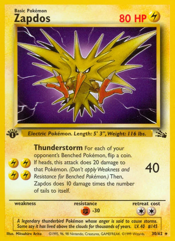 Zapdos Pokemon card