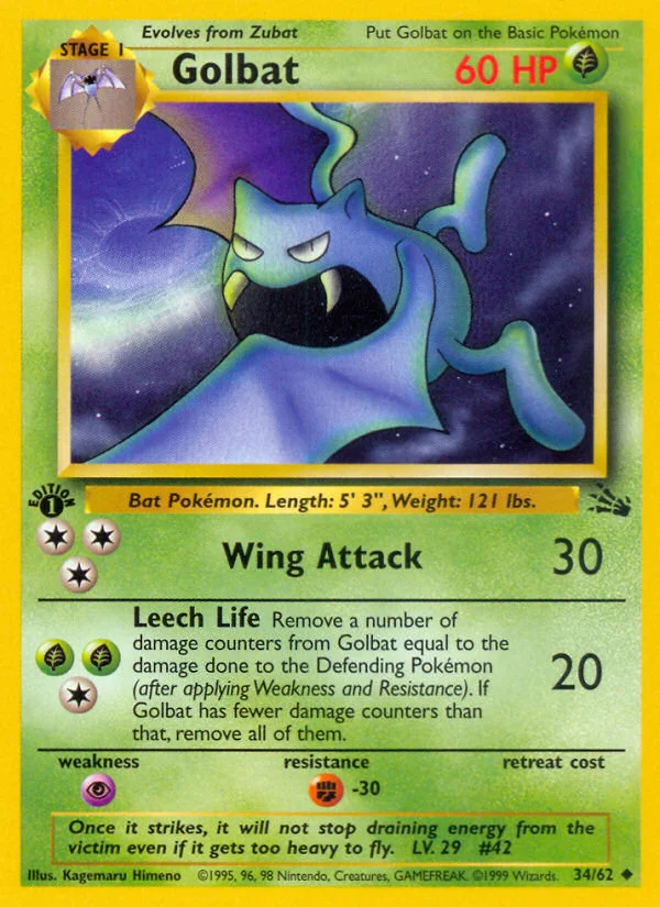 Golbat Pokemon card