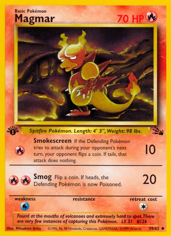 Magmar Pokemon card