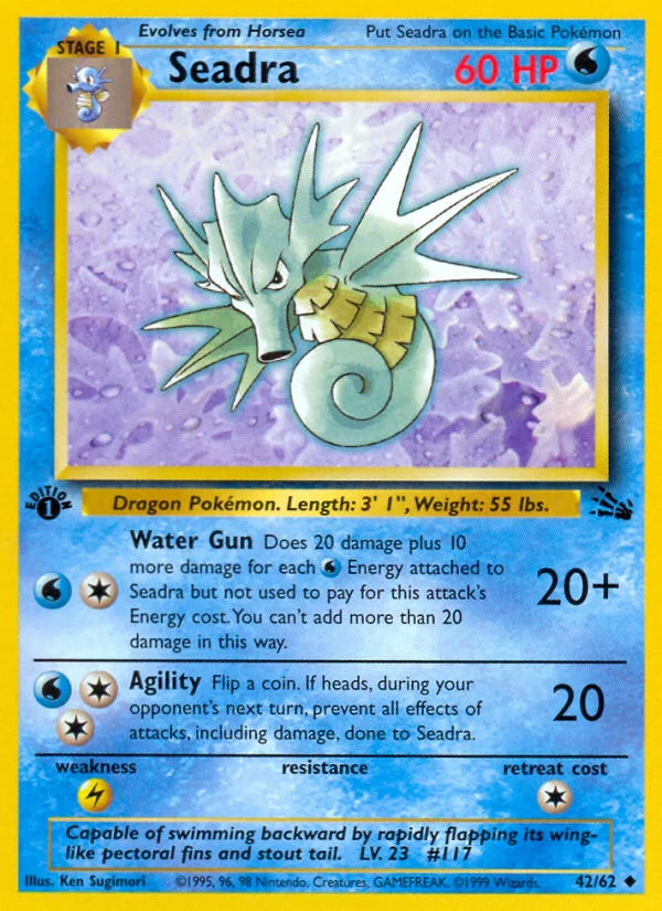 Seadra Pokemon card