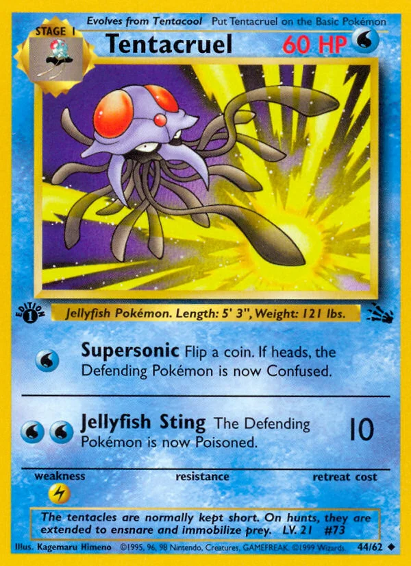 Tentacruel Pokemon card