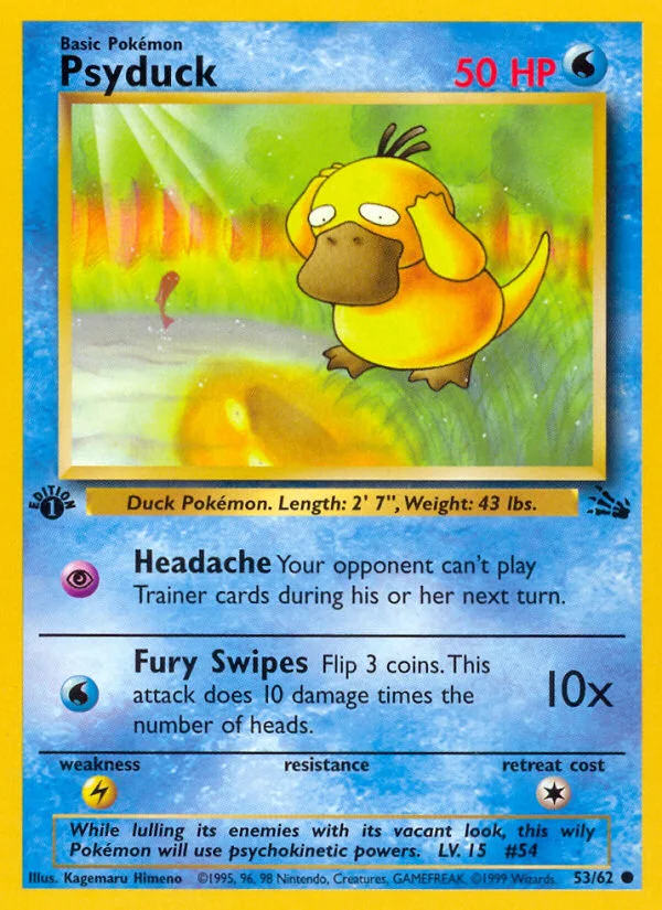 Psyduck Pokemon card